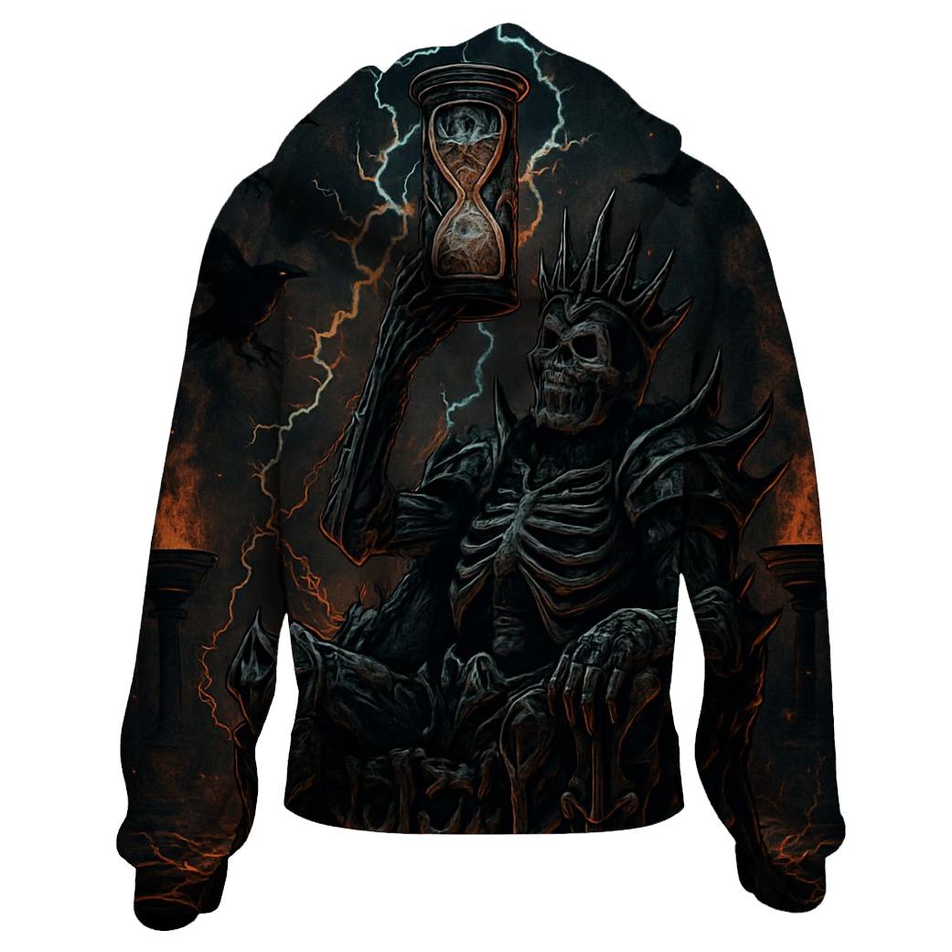 Throne Of The Ashen Skeleton King premium hoodies