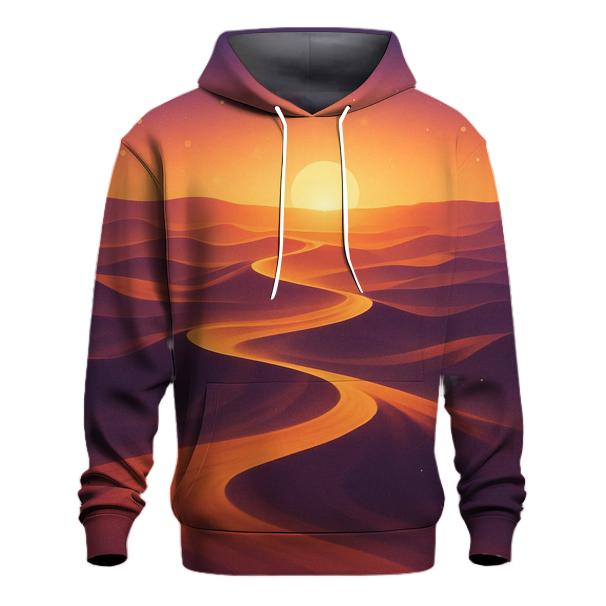 Gilded Mirage Dune Sunset zip-up hoodies