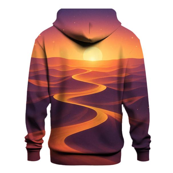 Gilded Mirage Dune Sunset zip-up hoodies
