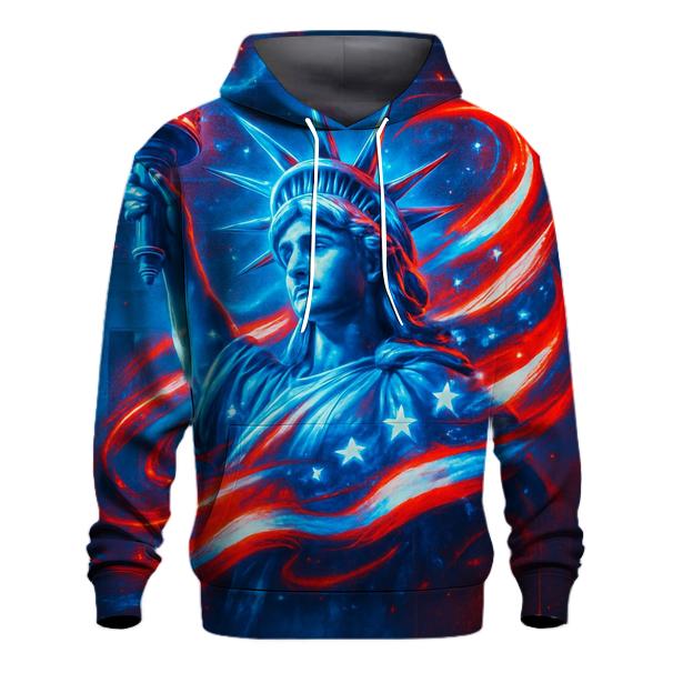 Neon Liberty Surge Flag hoodie trends
