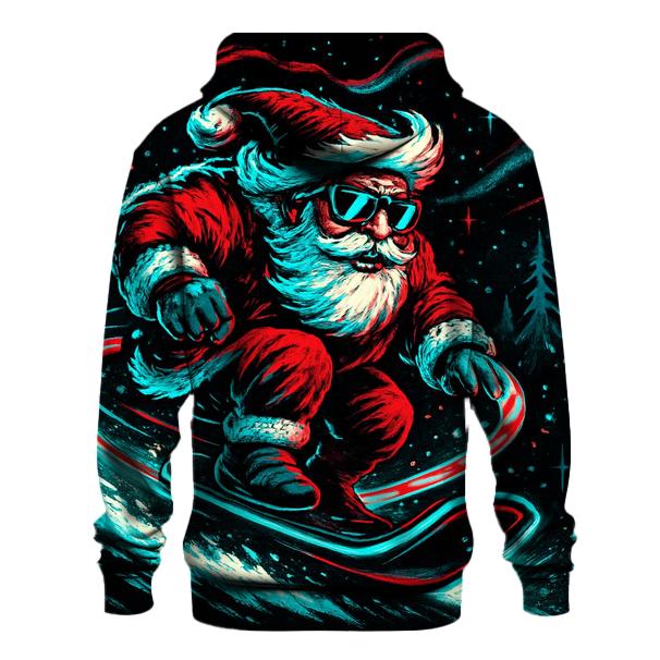 Neon Sleigh Night Rider Santa hoodie styles