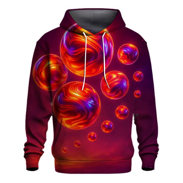 Molten Aurora Marbles graphic hoodies