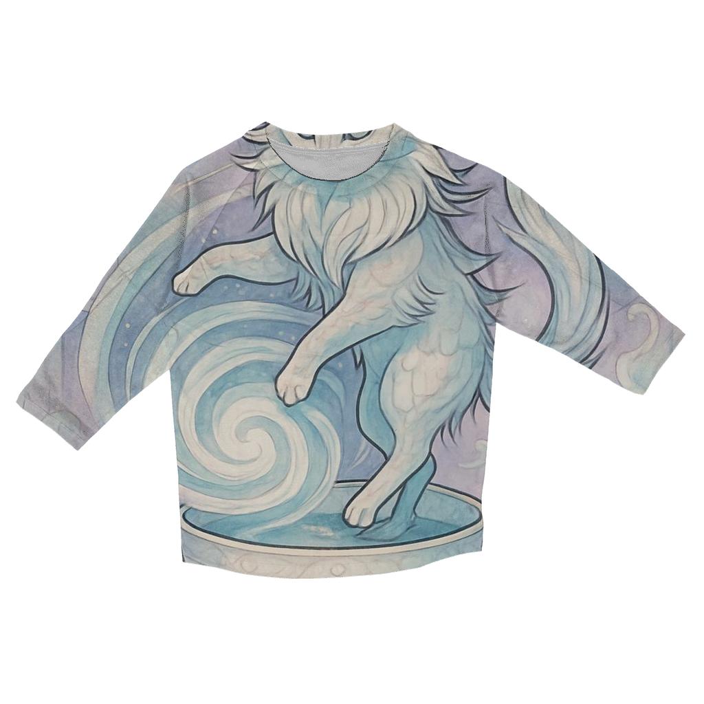 Teacup Tempest Mystic Cat cotton quarter sleeve shirts