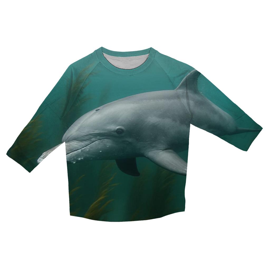 Kelp Corridor Pursuit Bottlenose Dolphin personalized 3/4 sleeve tees