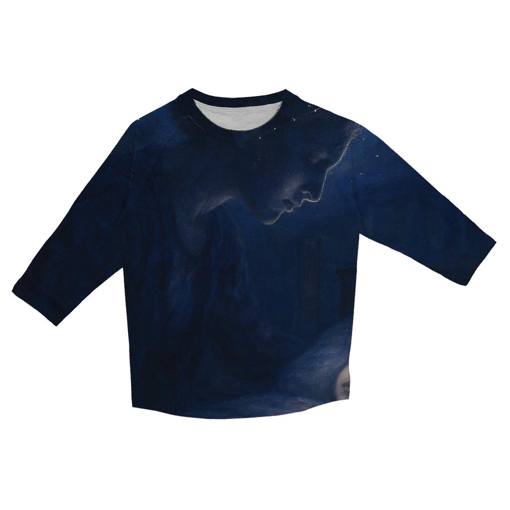 Constellation Lullaby: The Night She Kept The Dark Gentle trendy 3/4 sleeve tops