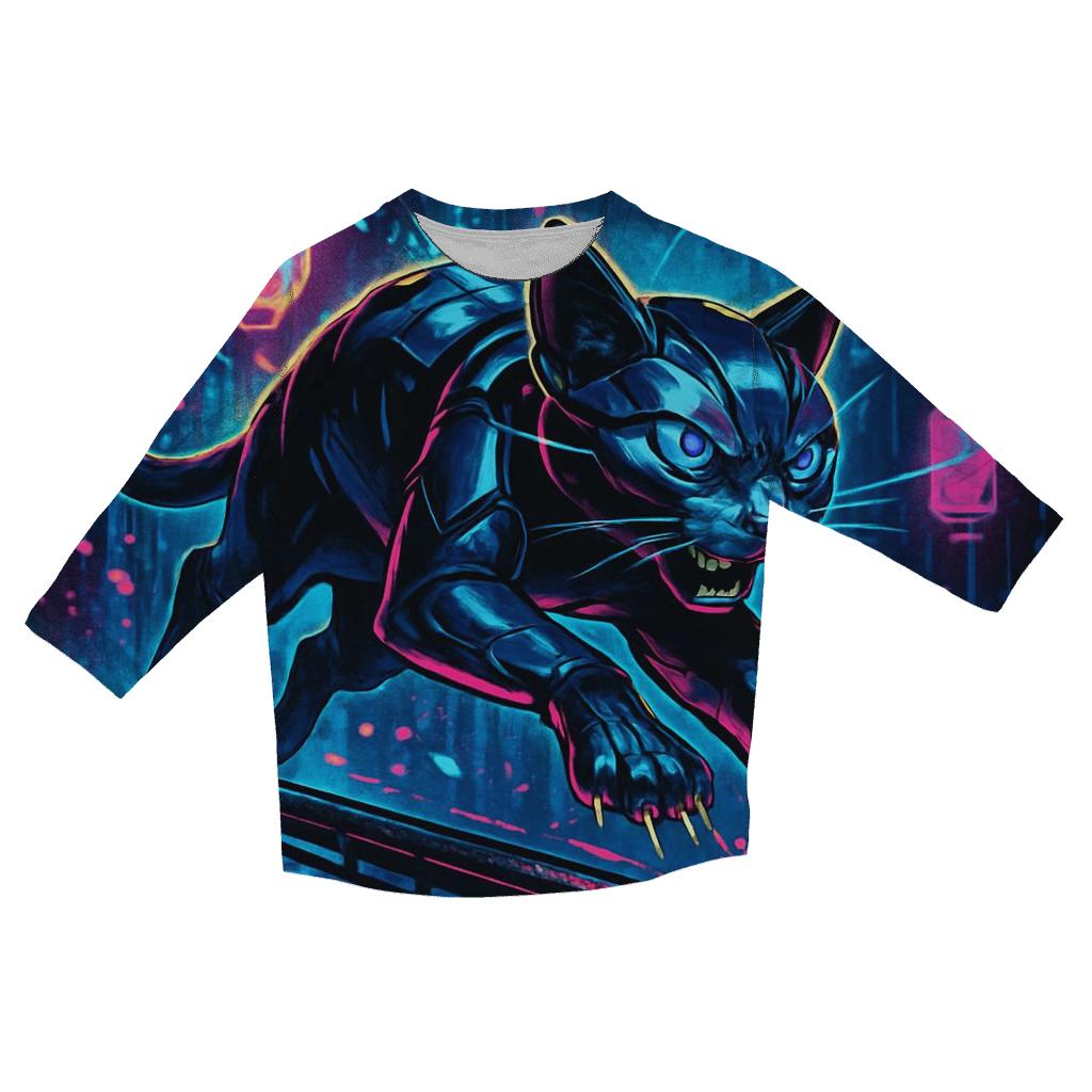 Neon Railrunner Alley Cat stylish quarter sleeve tops
