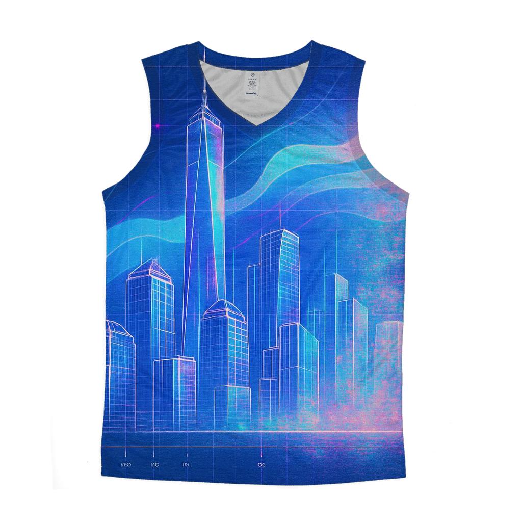 Prismatic City Blueprint Mirage stylish racerback tanks