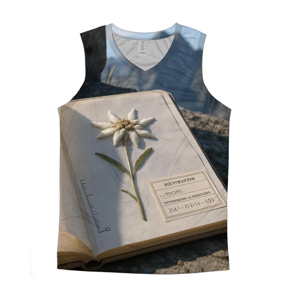 Alpine Edelweiss Pressed In A Field Herbarium Notebook designer workout tanks