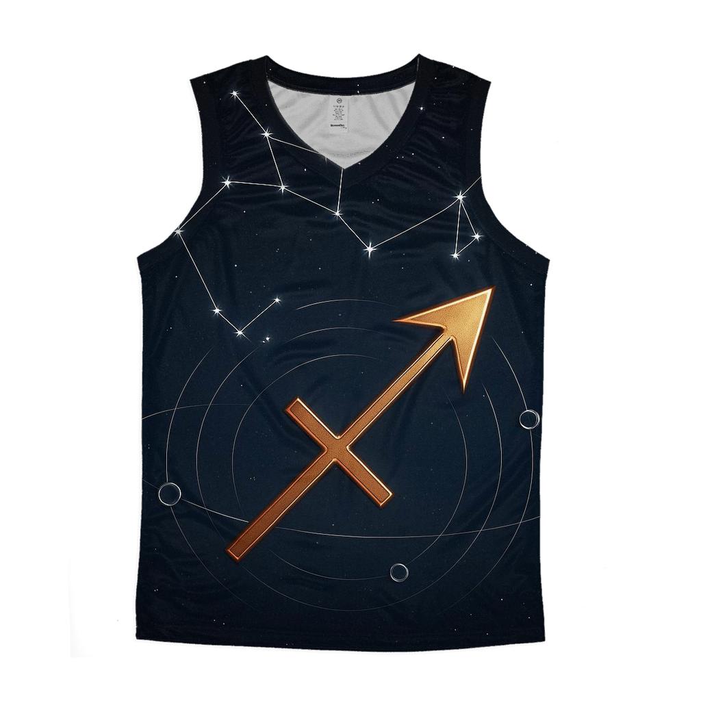 Sagittarius Teapot Asterism Archer Star Map custom tank tops