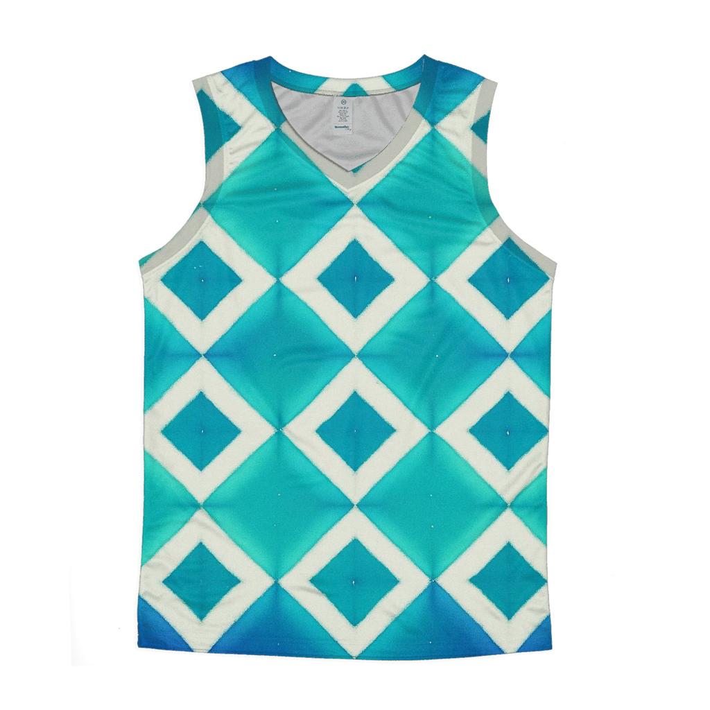 Itajime Aurora Lattice Clamp Resist trendy fitted tank tops