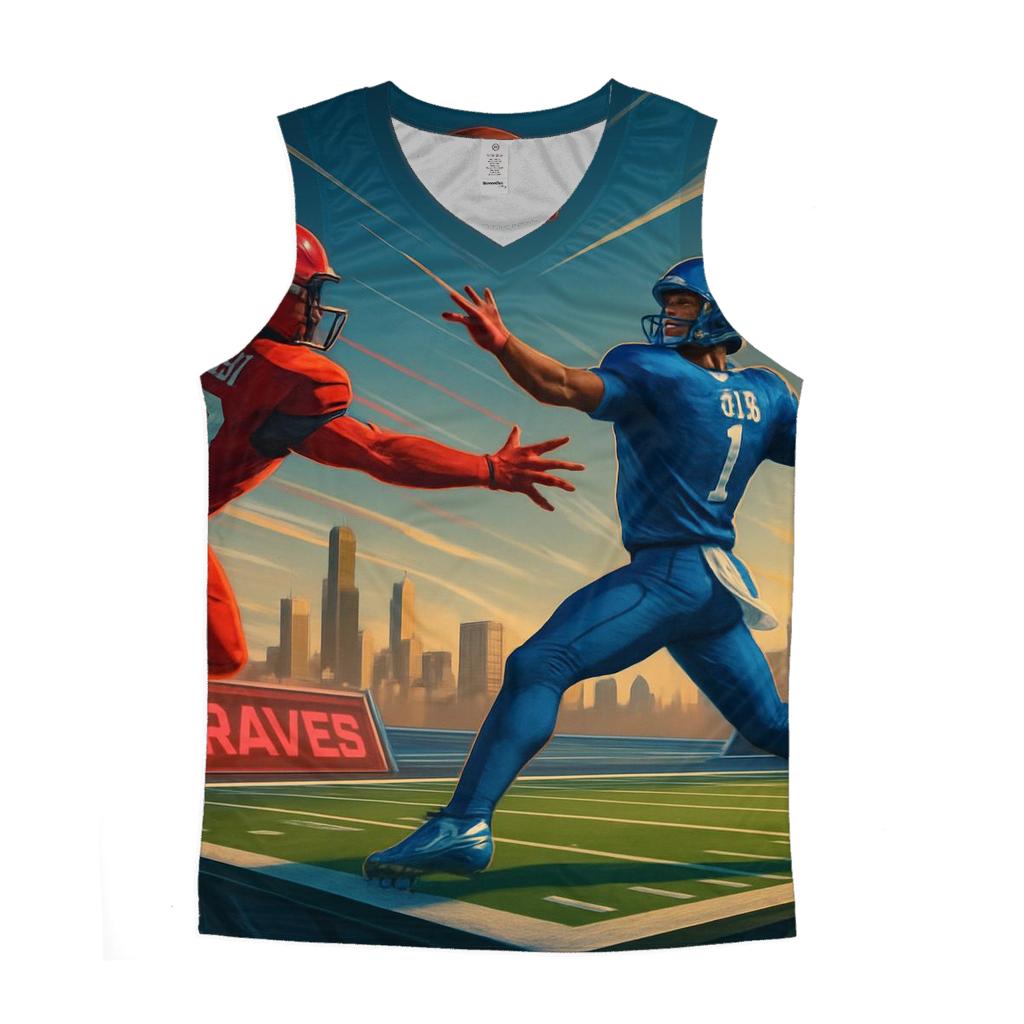 Skyborne Playbook Clash Above The Wind City cotton sleeveless tops