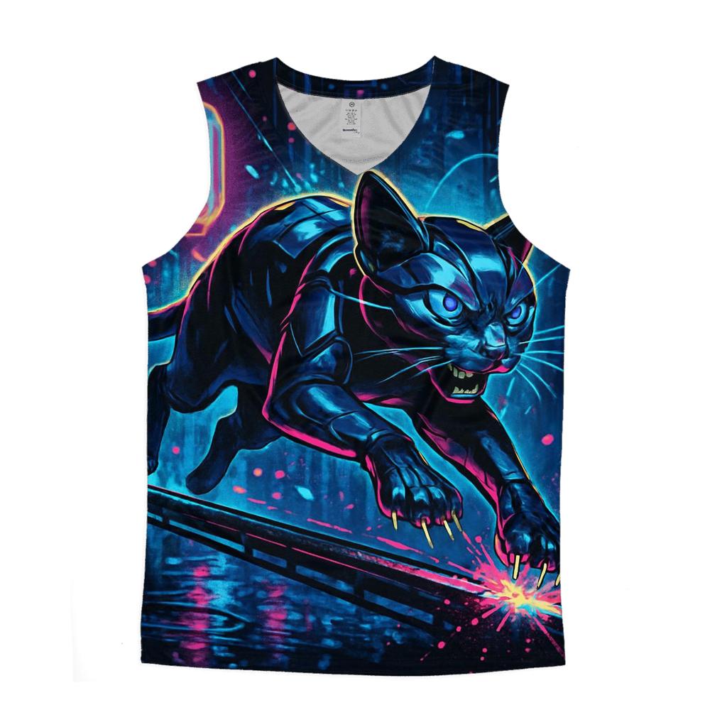 Neon Railrunner Alley Cat casual summer tank tops