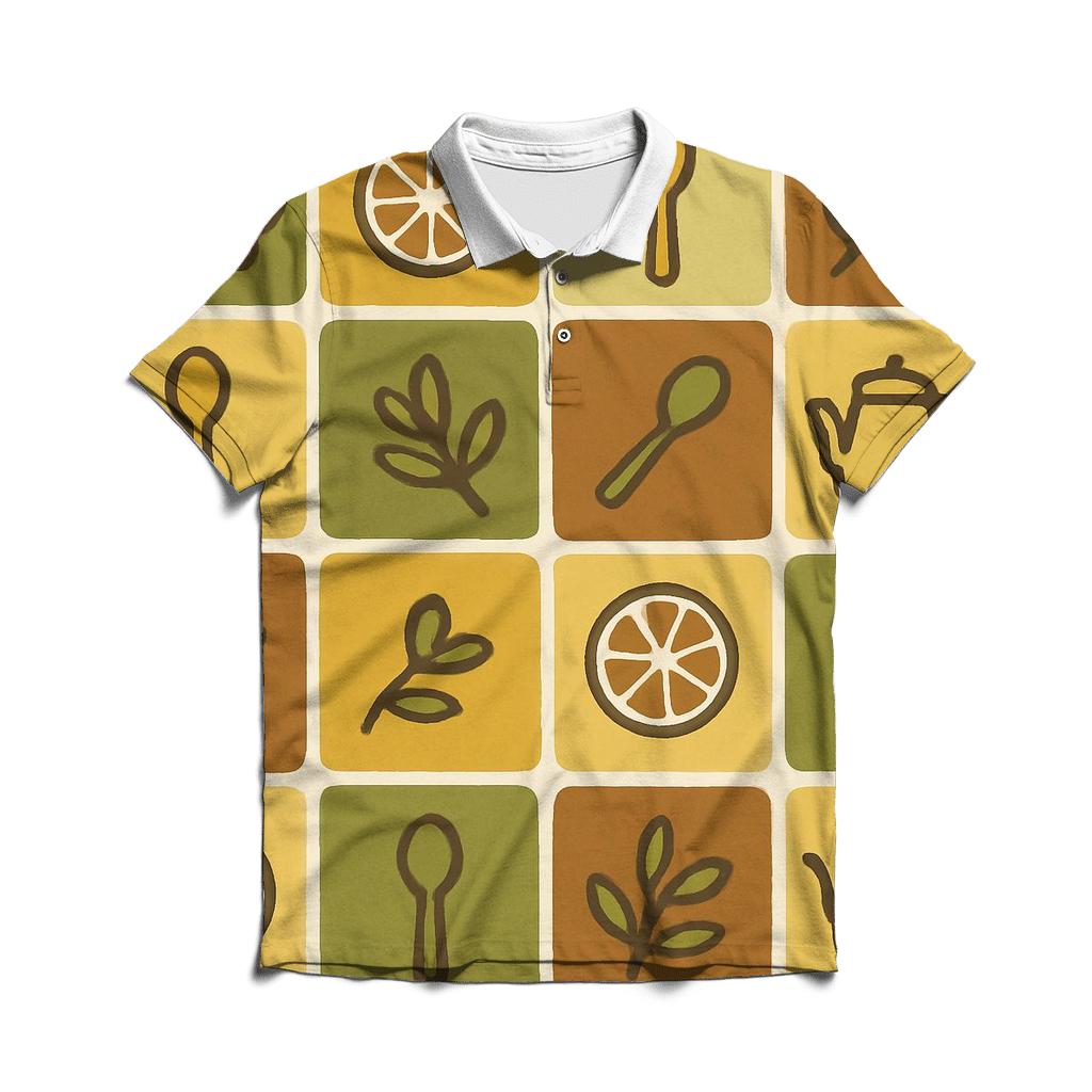 Groovy Avocado Kitchen Tiles branded logo polo shirts