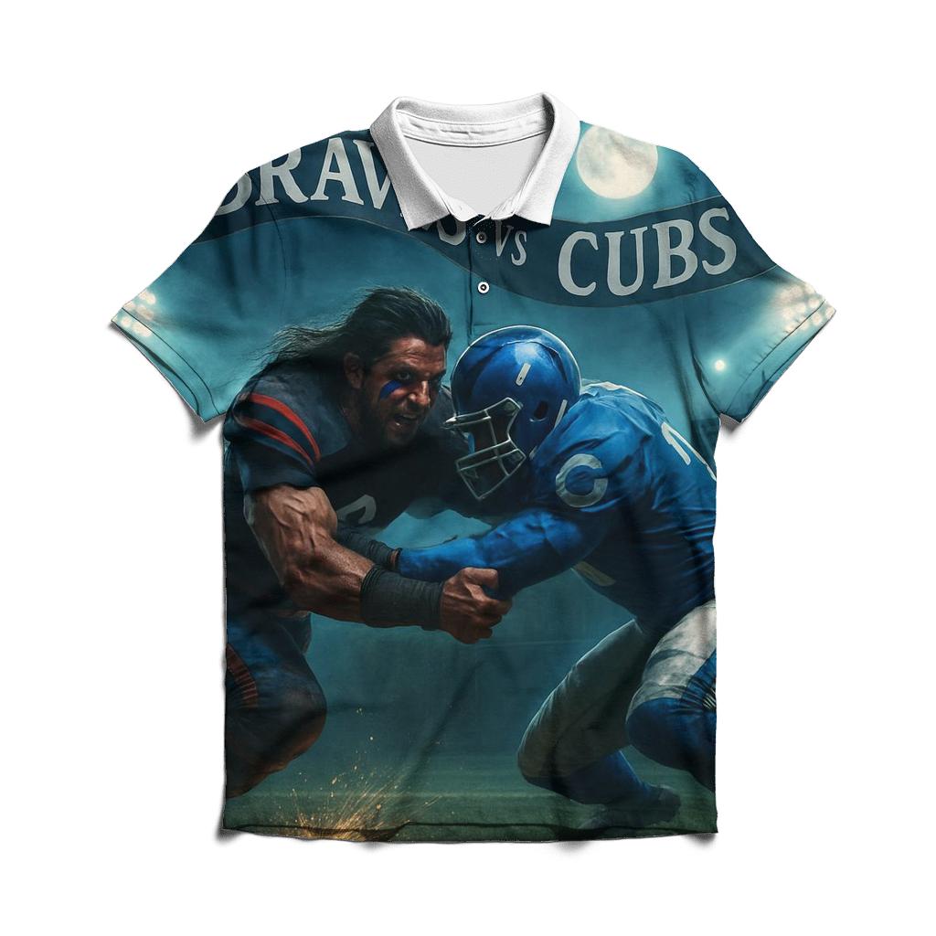 Midnight Gridiron At The Ivy Wall Showdown designer slim fit polos