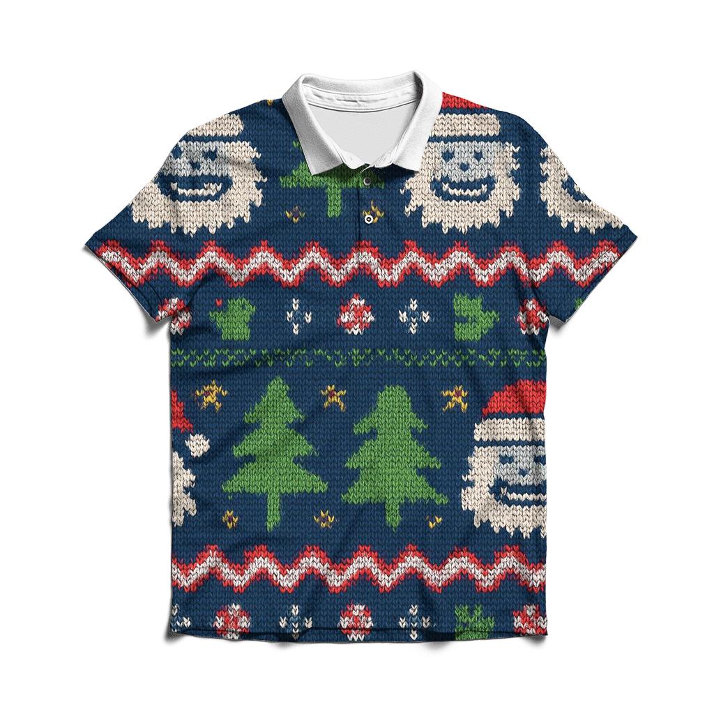 Jolly Yeti Sweater Stripe Riot Design casual sports polo shirts