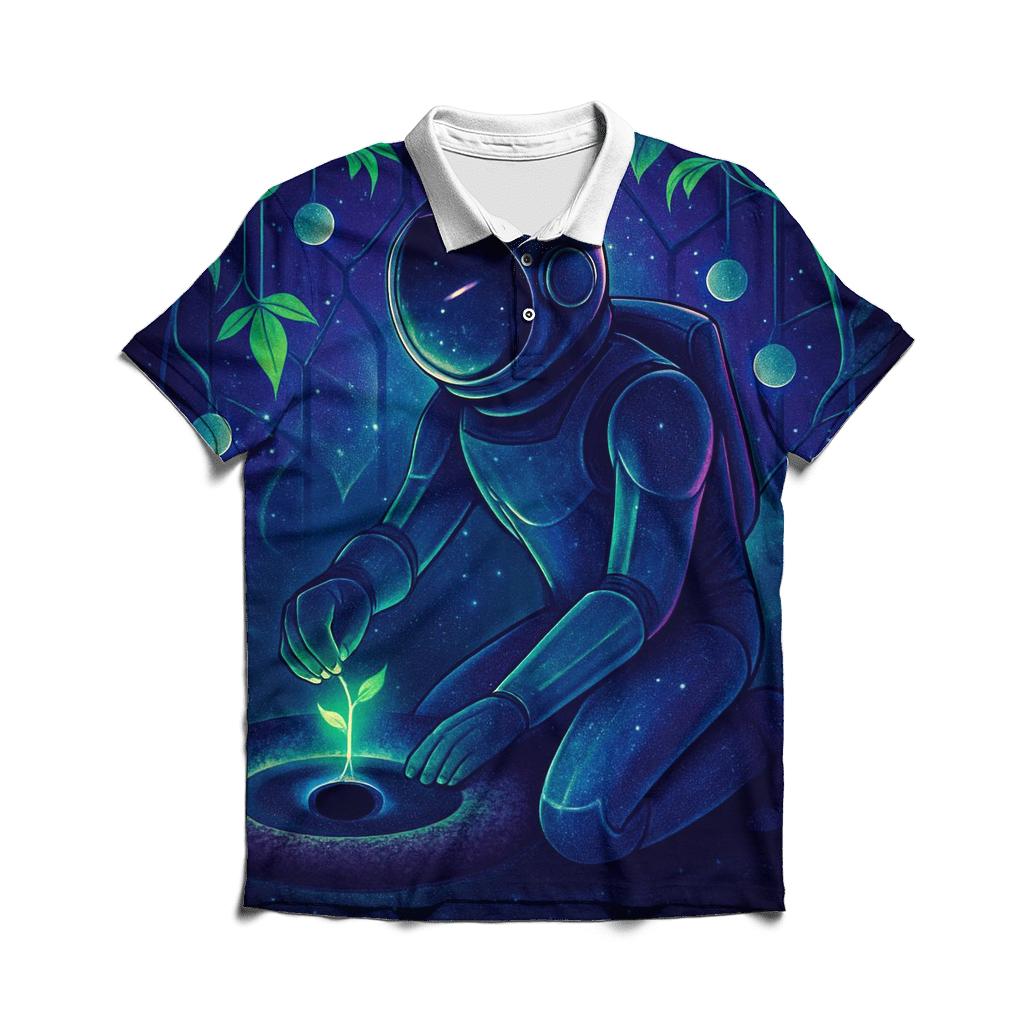 Tidal Garden Of The Black Hole premium cotton polo shirts