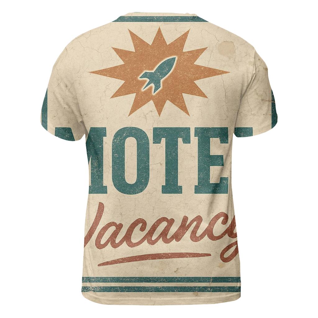 Weathered Space Age Roadside Motel Sign custom all-over print shirts
