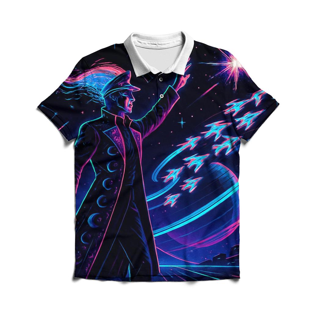 Aurora Circuit Starship Parade premium cotton polo shirts