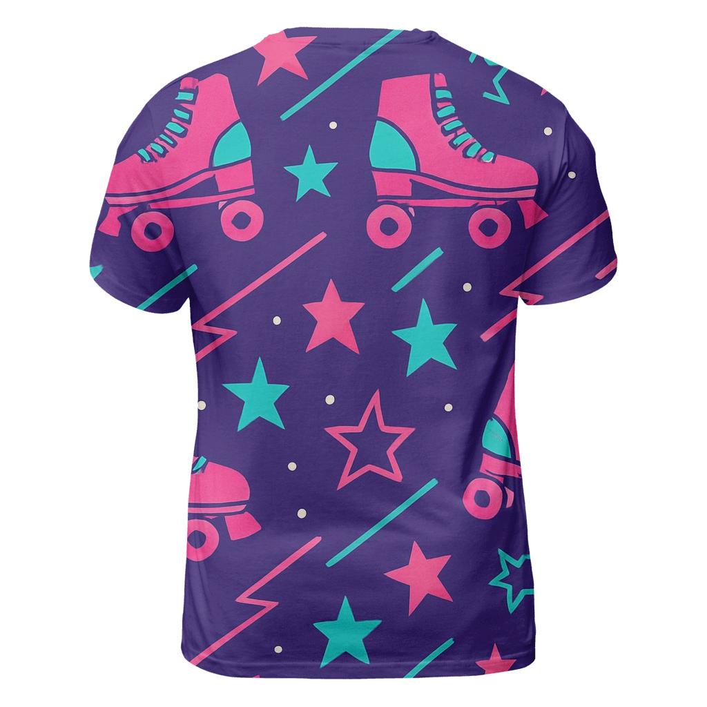 Roller Rink Laser Confetti trendy printed shirt styles