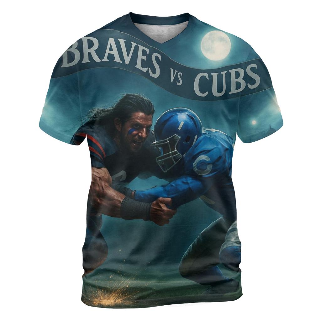 Midnight Gridiron At The Ivy Wall Showdown artistic all-over print tops