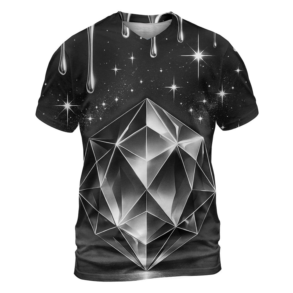 Obsidian Prism Drip Vault unique graphic print tees