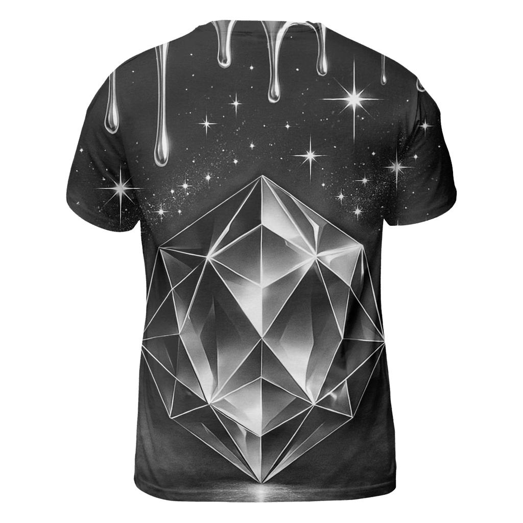 Obsidian Prism Drip Vault unique graphic print tees