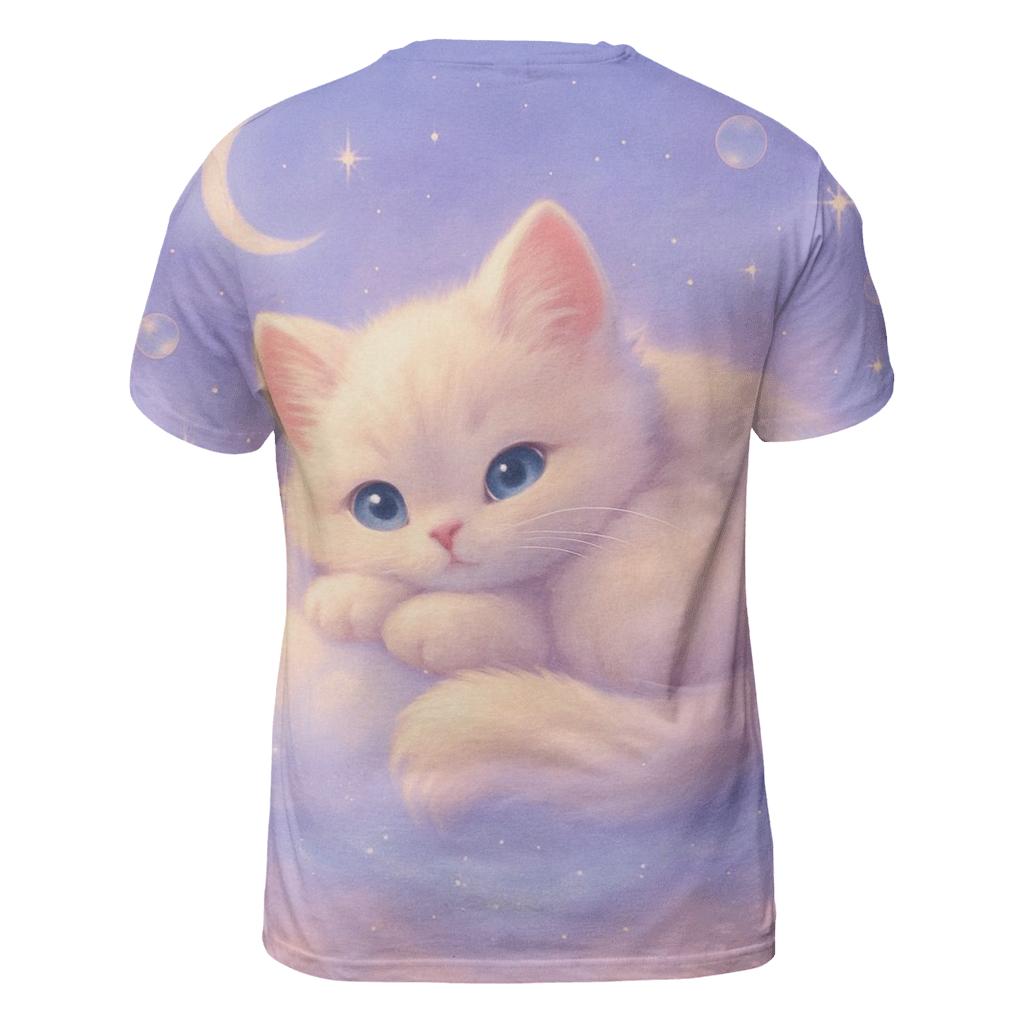 Moonlit Marshmallow Cloud Kitten custom all-over print shirts