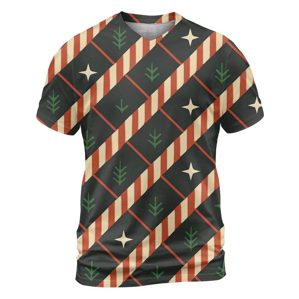 Candy Cane Constellation Lattice designer pattern shirts