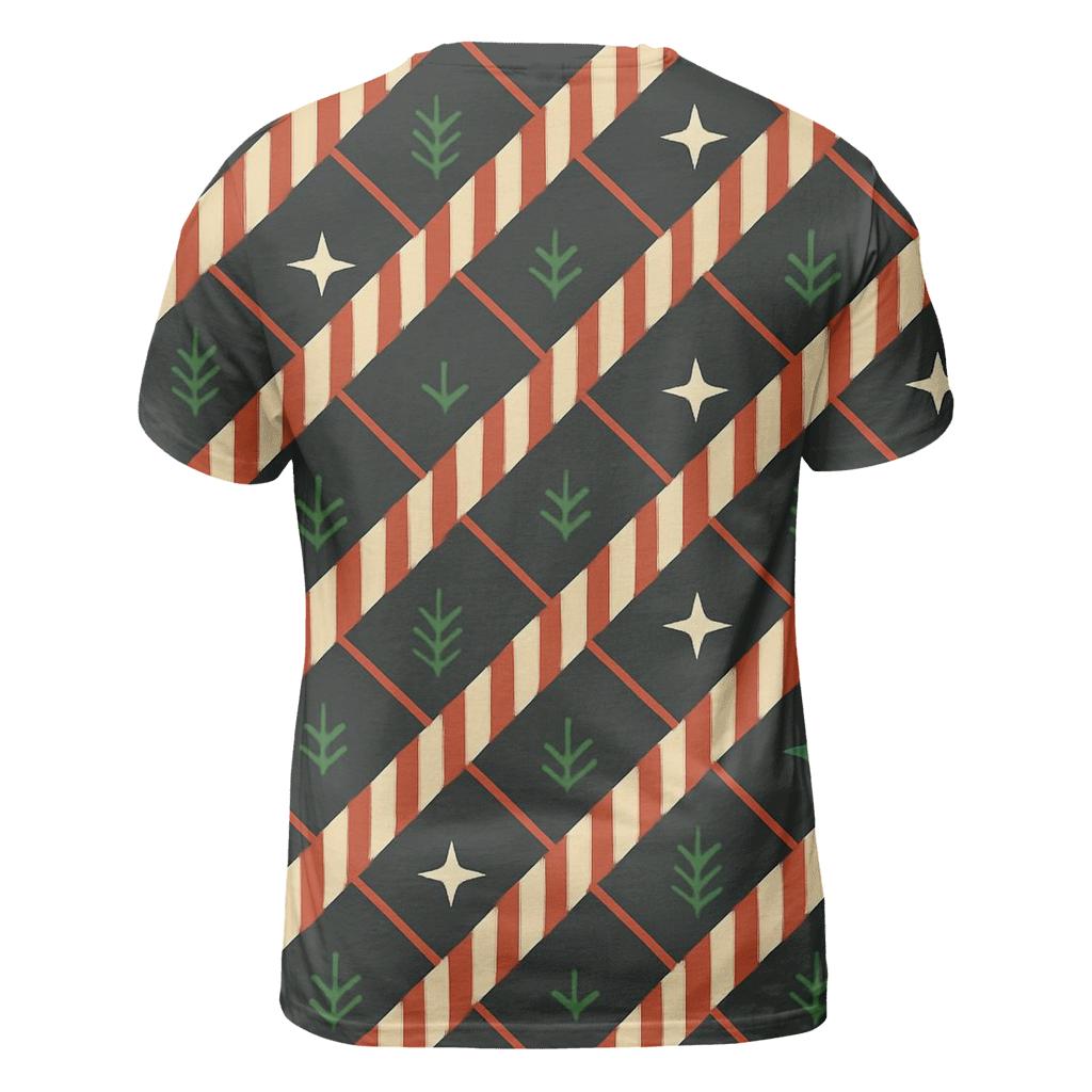 Candy Cane Constellation Lattice designer pattern shirts