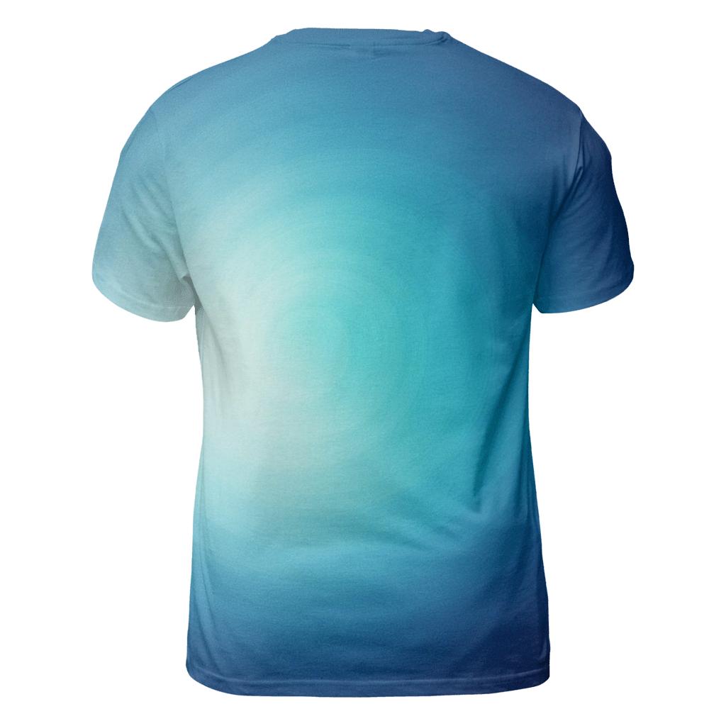 Polar Halo Conic Bloom artistic all-over print tops