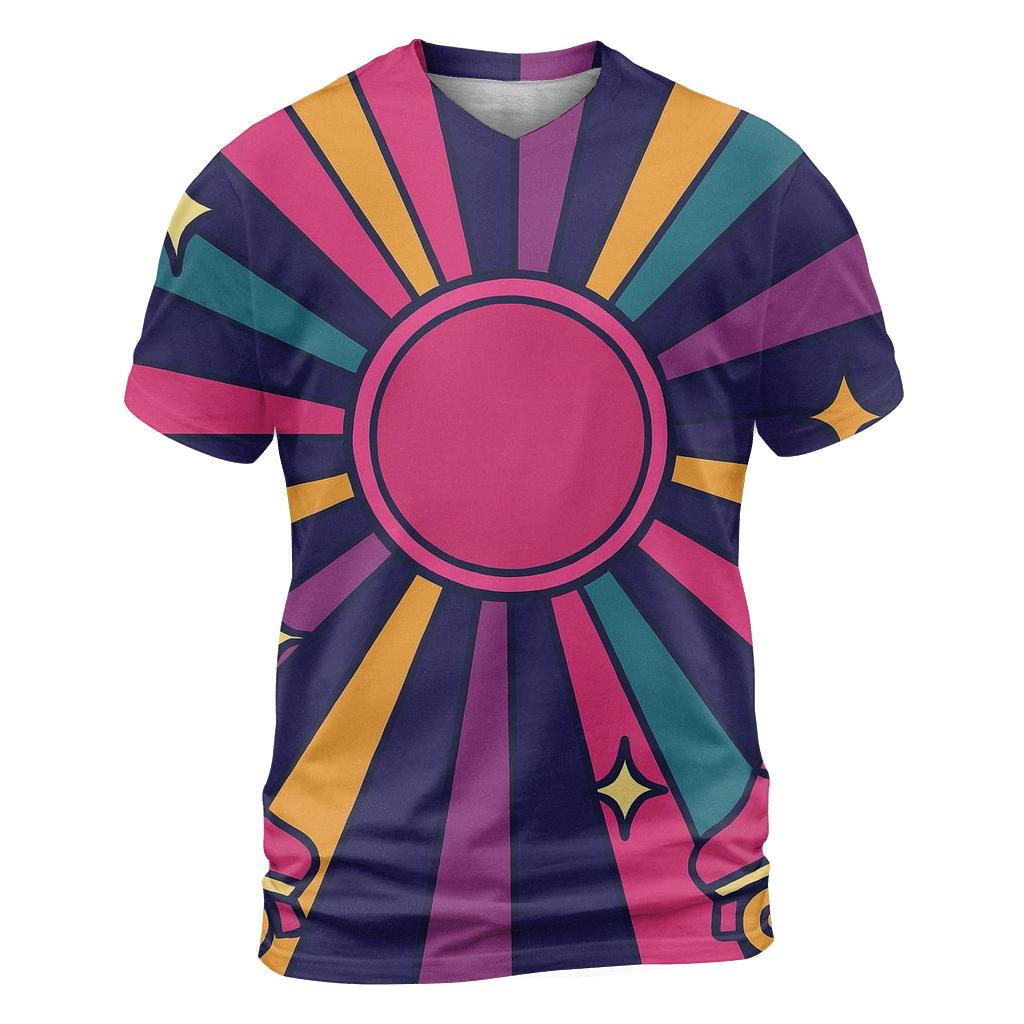 Roller Rink Neon Starburst statement graphic shirts