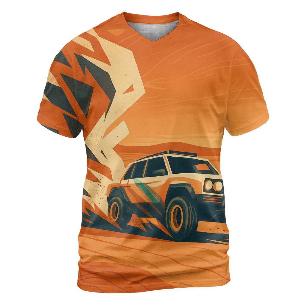 Desert Rally Off Road Dust Geometry unique graphic print tees