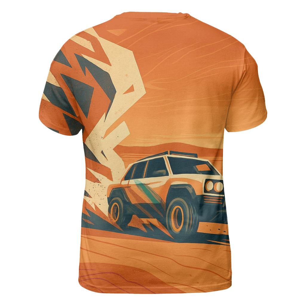 Desert Rally Off Road Dust Geometry unique graphic print tees