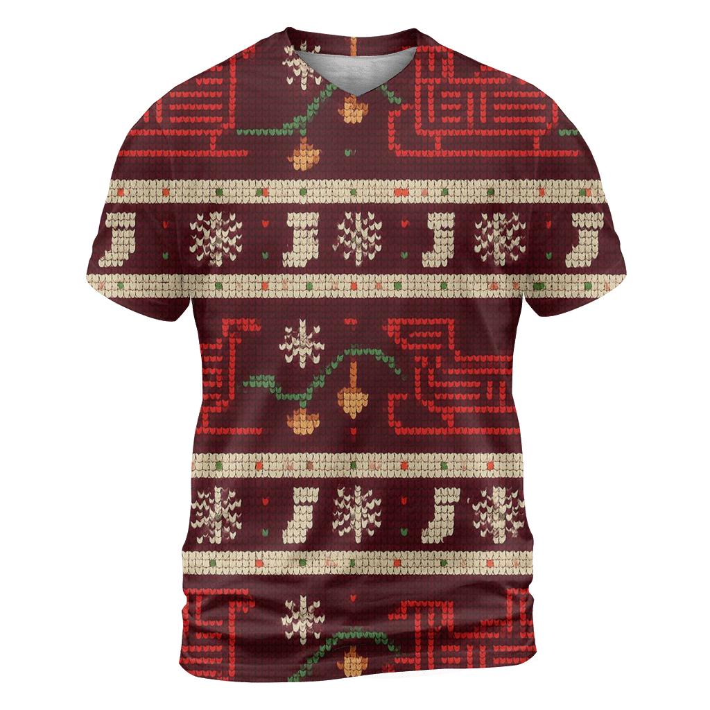 Santa Space Sleigh Circuit Bands Design personalized full print shirts