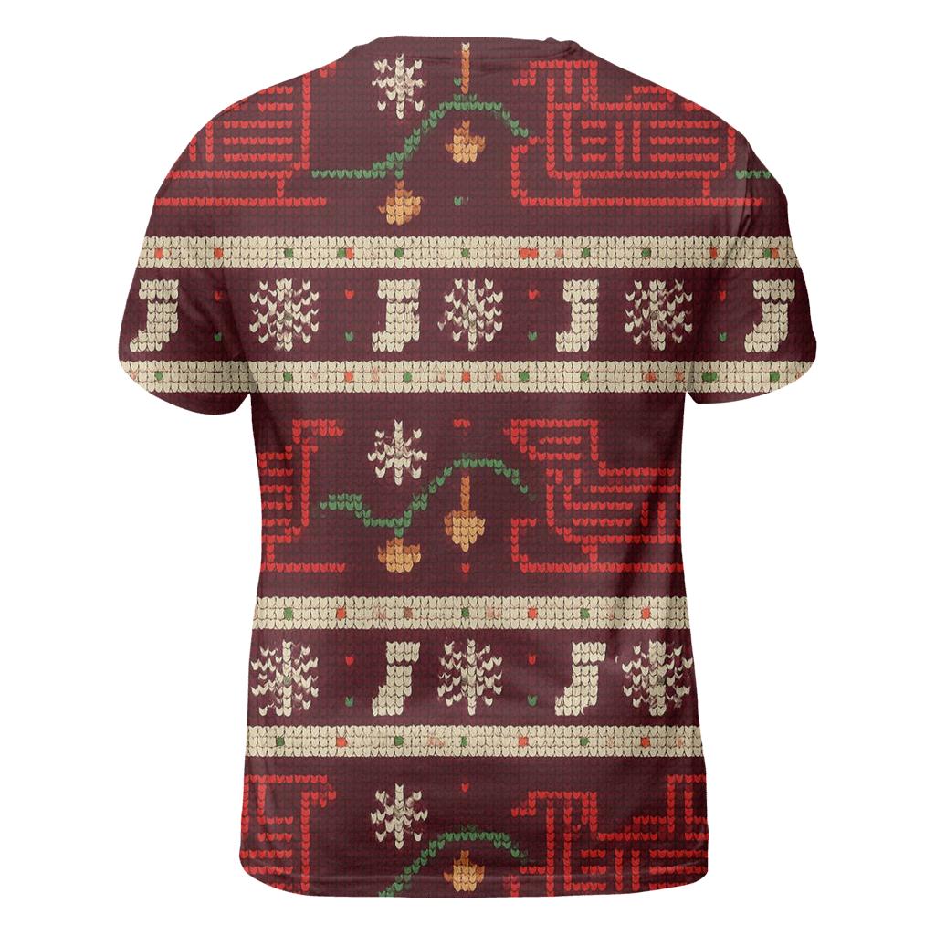 Santa Space Sleigh Circuit Bands Design personalized full print shirts
