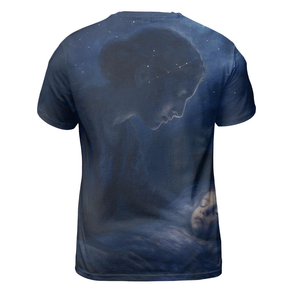 Constellation Lullaby: The Night She Kept The Dark Gentle statement graphic shirts