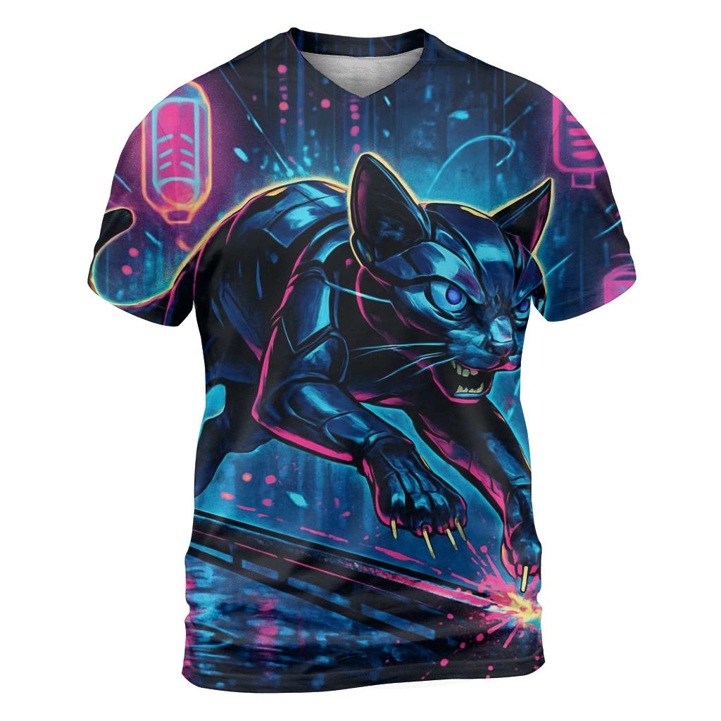 Neon Railrunner Alley Cat unique graphic print tees
