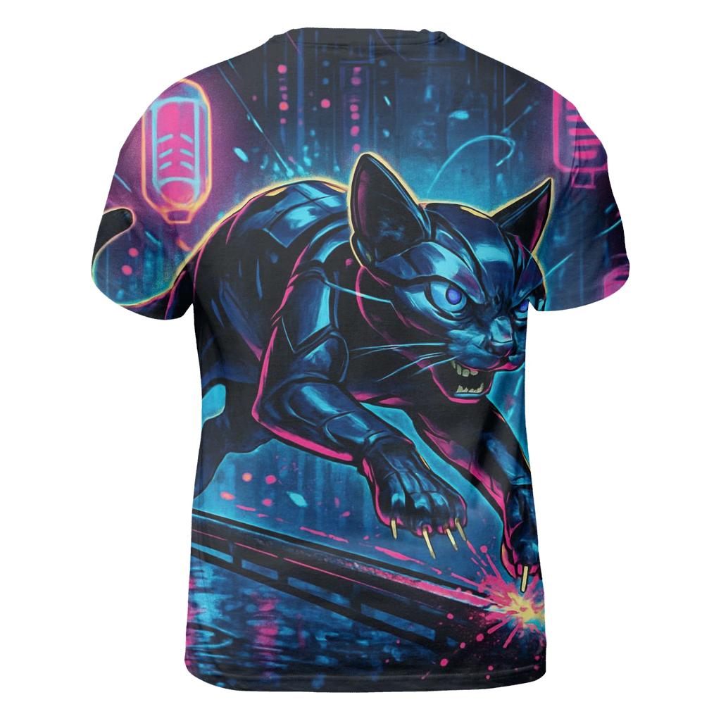 Neon Railrunner Alley Cat unique graphic print tees