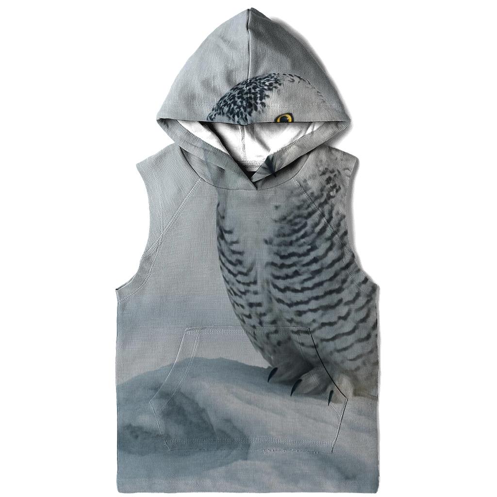 Frostline Listener Snowy Owl pullover hoodies