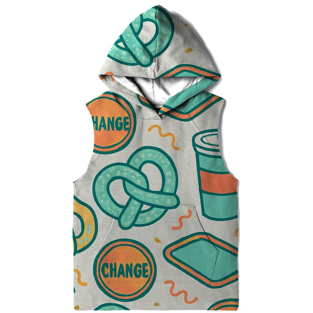 Mall Food Court Neon Pattern graphic hoodies