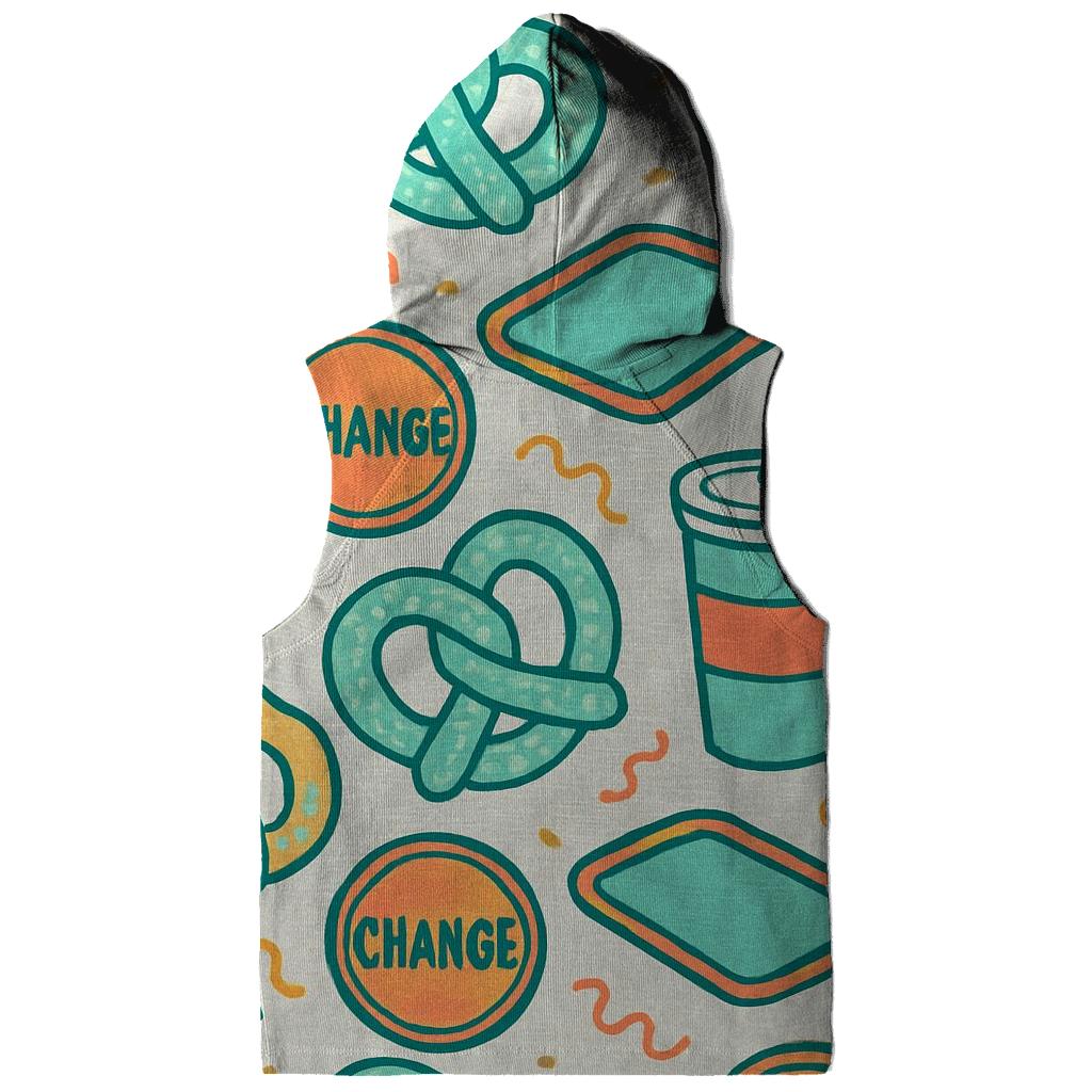 Mall Food Court Neon Pattern graphic hoodies