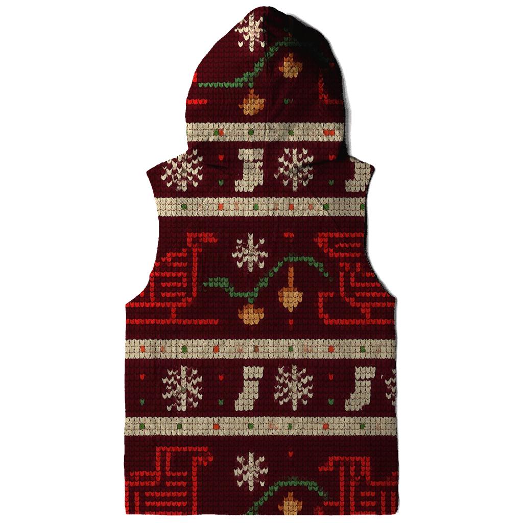 Santa Space Sleigh Circuit Bands Design zip-up hoodies