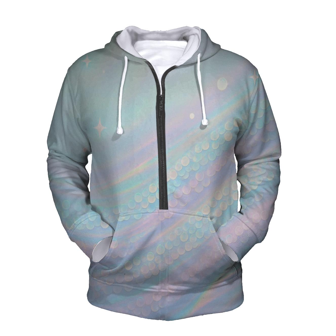 Aurora Sequin Tides embroidered hoodies