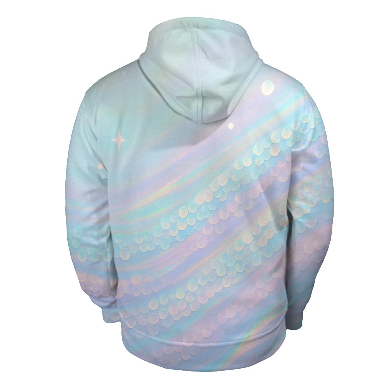 Aurora Sequin Tides embroidered hoodies