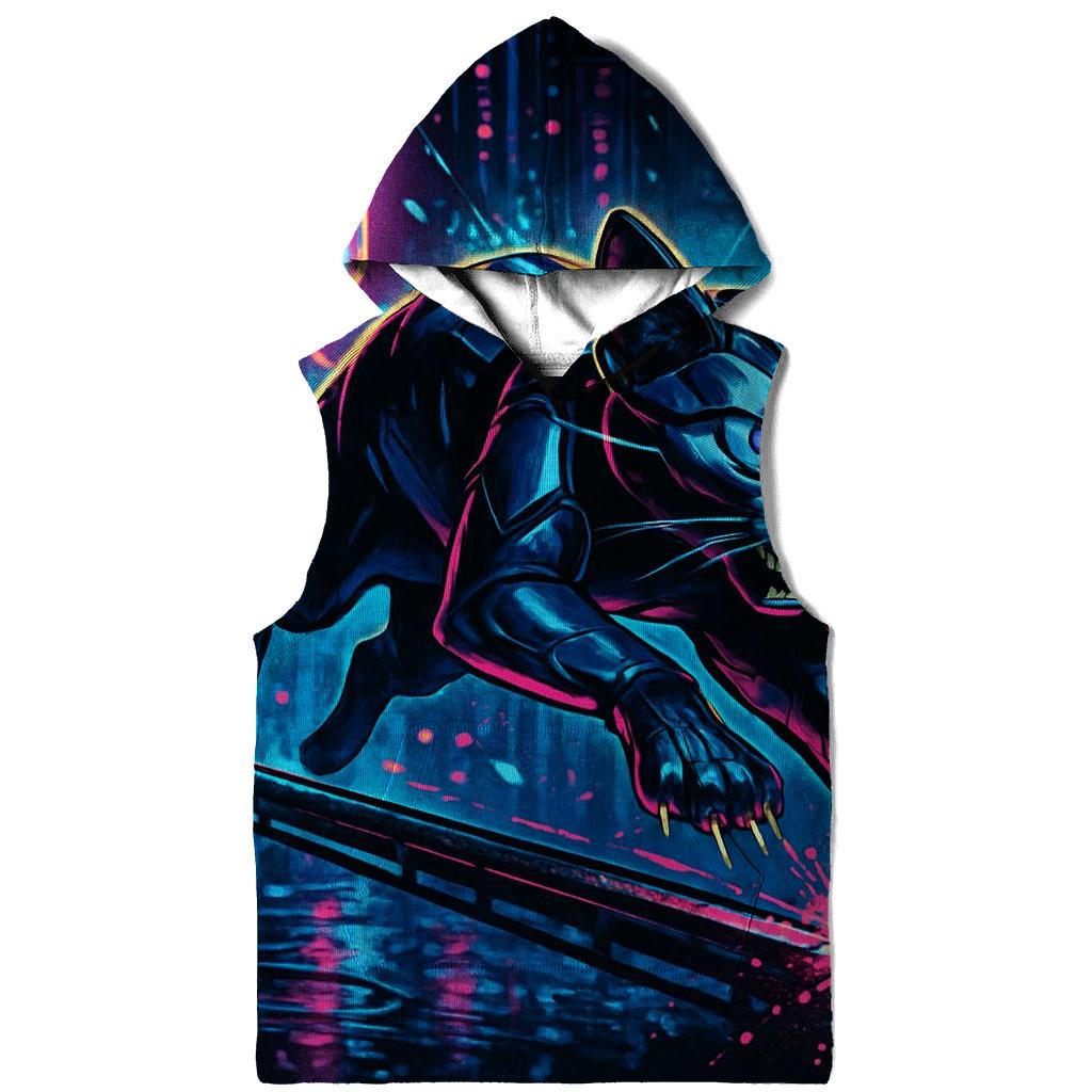 Neon Railrunner Alley Cat printed hoodies