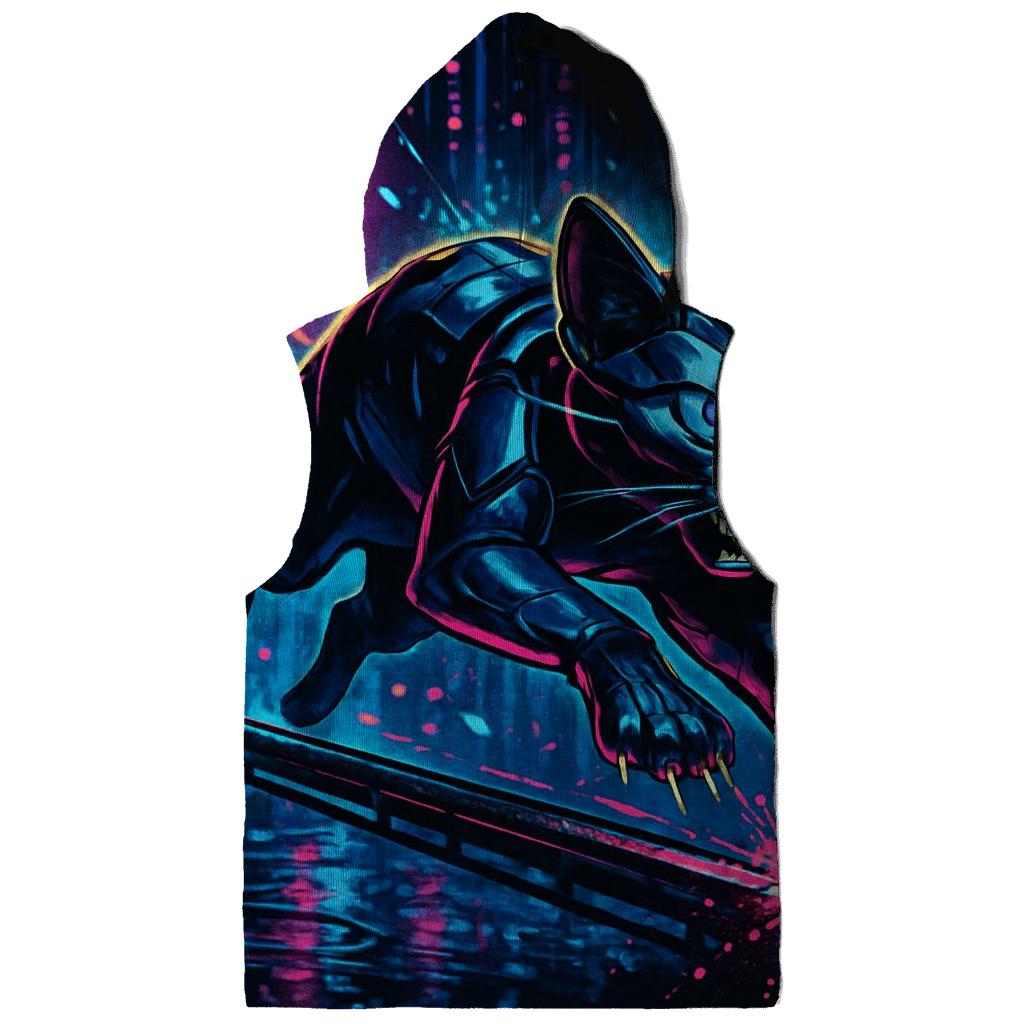 Neon Railrunner Alley Cat printed hoodies