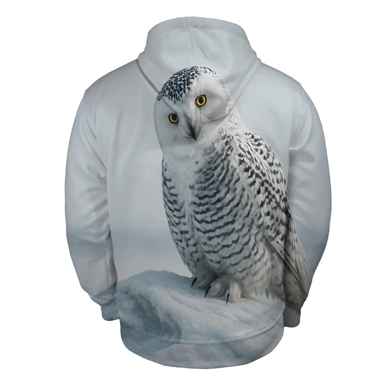 Frostline Listener Snowy Owl custom hoodies