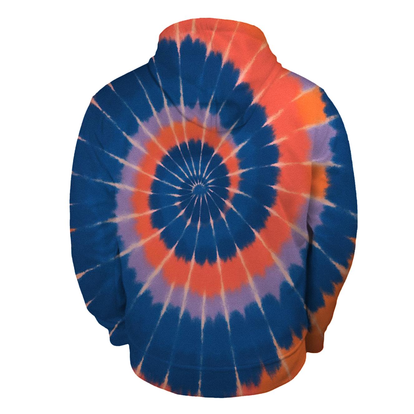 Solar Tide Spiral Over Dye Nebula custom hoodies