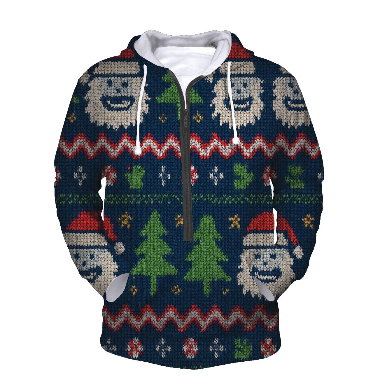 Jolly Yeti Sweater Stripe Riot Design printed hoodies