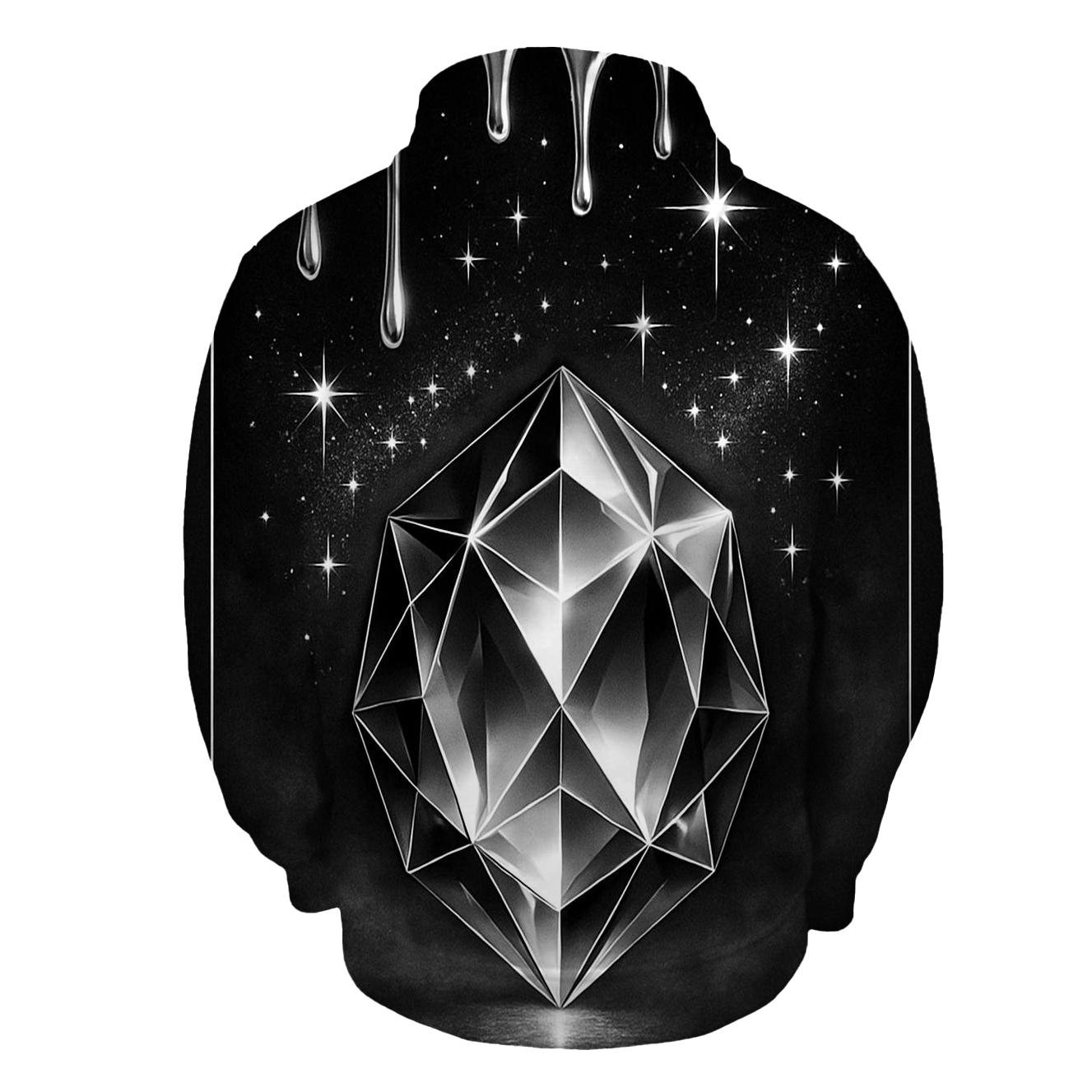 Obsidian Prism Drip Vault zip-up hoodies